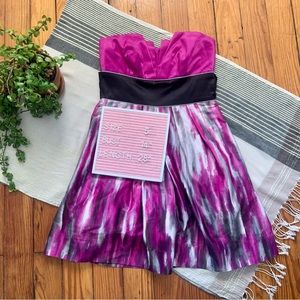 Y2K Vintage Teeze Me Strapless Party Dress